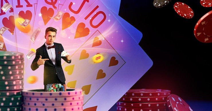 Tampilan dealer langsung selamat judi di aplikasi Android dengan blackjack dan roulette